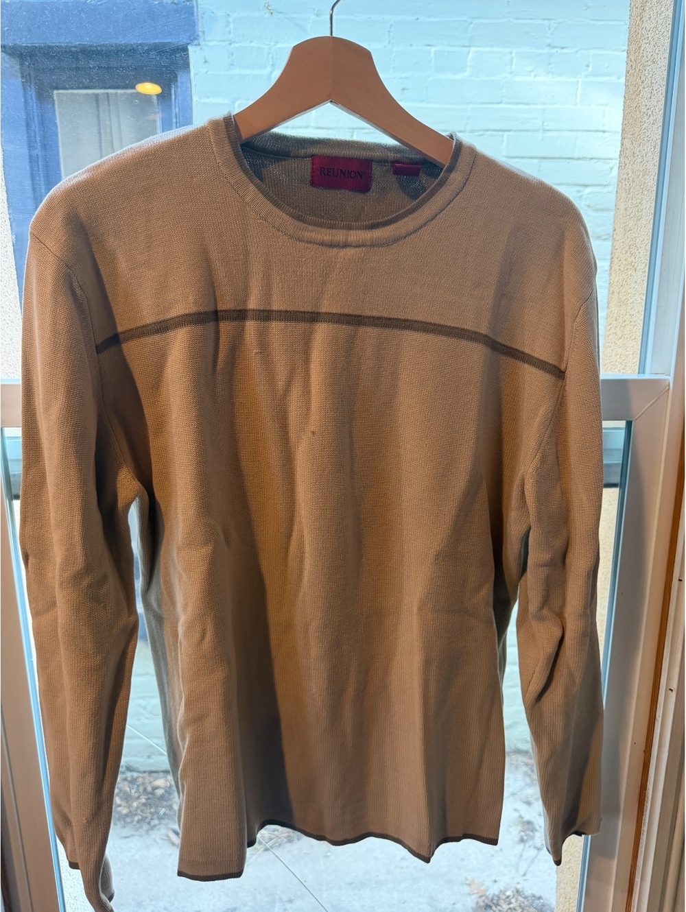 Reunion beige long sleeve top